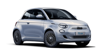 All-Electric Fiat 500 - Celestial Blue